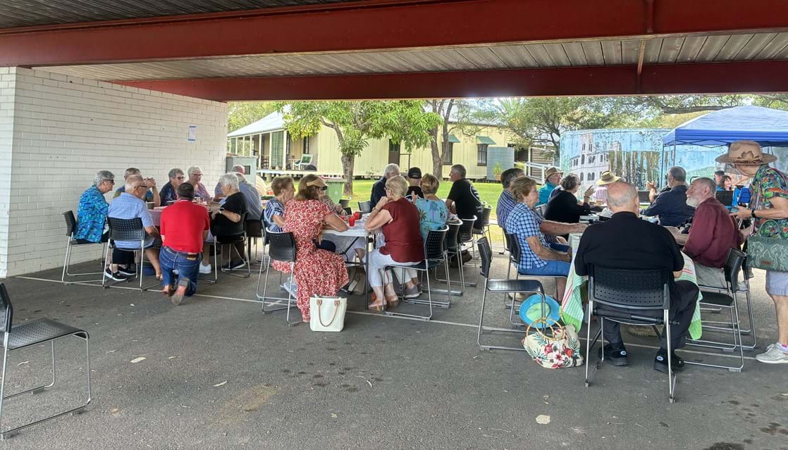 Enjoying breakfast